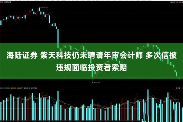 海陆证券 紫天科技仍未聘请年审会计师 多次信披违规面临投资者索赔