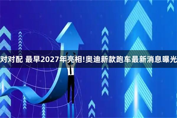 对对配 最早2027年亮相!奥迪新款跑车最新消息曝光